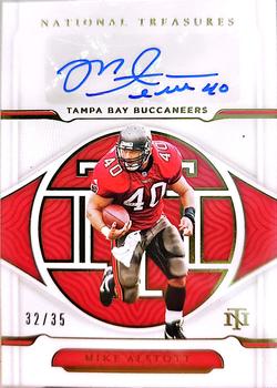 2021 Panini National Treasures - Signatures Gold #S-MA Mike Alstott Front