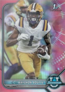 2021-22 Bowman University - Chrome Pink #35 Kayshon Boutte Front