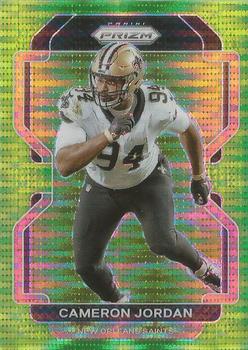 2021 Panini Prizm - Neon Green Pulsar #306 Cameron Jordan Front