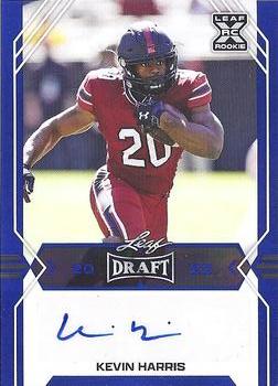 2022 Leaf Draft - Autographs Blue #BA-KH1 Kevin Harris Front