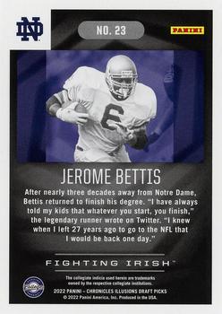 2022 Panini Chronicles Draft Picks - Illusions Purple #23 Jerome Bettis Back