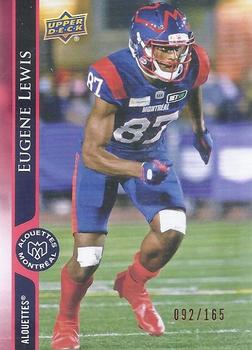 2021 Upper Deck CFL - Red #62 Eugene Lewis Front