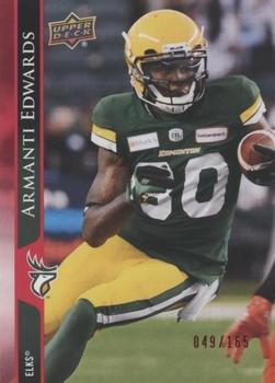 2021 Upper Deck CFL - Red #146 Armanti Edwards Front