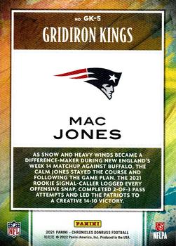 2021 Panini Chronicles - Gridiron Kings #GK-5 Mac Jones Back