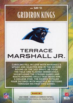 2021 Panini Chronicles - Gridiron Kings #GK-31 Terrace Marshall Jr. Back