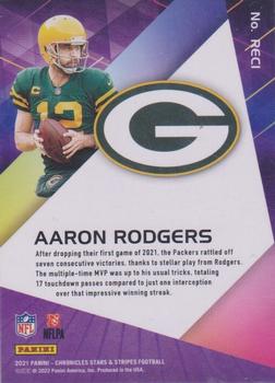 2021 Panini Chronicles - Recon Orange #REC1 Aaron Rodgers Back