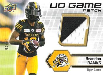 2021 Upper Deck CFL - UD Game Patch #UD-BB Brandon Banks Front