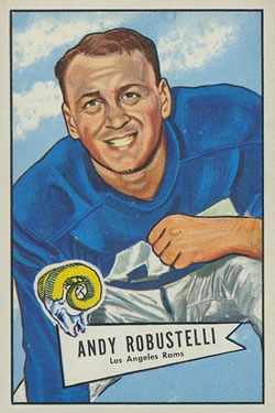 1952 Bowman Large #85 Andy Robustelli Front