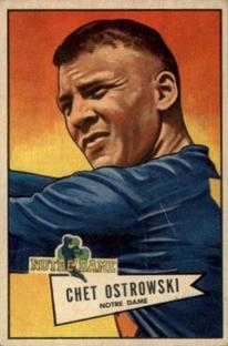 1952 Bowman Small #124 Chet Ostrowski Front