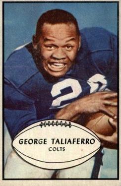 1953 Bowman #19 George Taliaferro Front