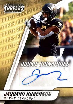 2022 Panini Chronicles Draft Picks - Threads Rookie Signatures #TH-JAQ Jaquarii Roberson Front