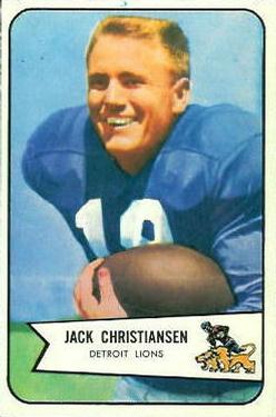 1954 Bowman #100 Jack Christiansen Front