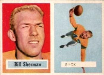 1957 Topps #58 Bill Sherman Front