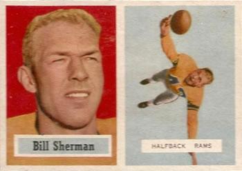 1957 Topps #58 Bill Sherman Front