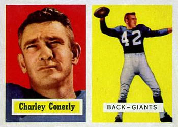 1957 Topps #109 Charley Conerly Front