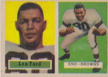 1957 Topps #147 Len Ford Front