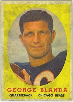 1958 Topps #129 George Blanda Front