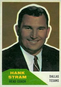 1960 Fleer #116 Hank Stram Front