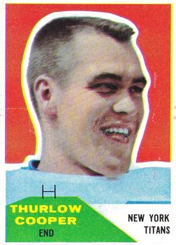 1960 Fleer #72 Thurlow Cooper Front