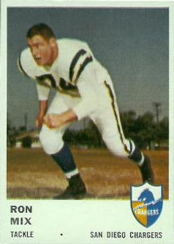 1961 Fleer #162 Ron Mix Front