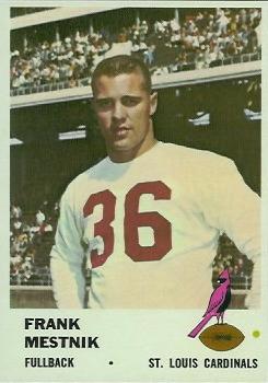 1961 Fleer #21 Frank Mestnik Front