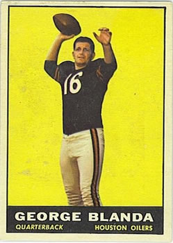 1961 Topps #145 George Blanda Front