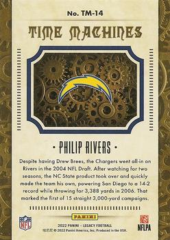 2022 Panini Legacy - Time Machines #TM-14 Philip Rivers Back