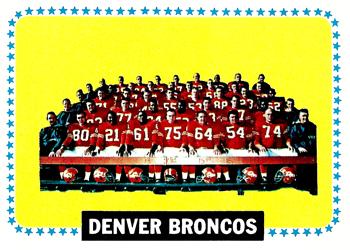1964 Topps #65 Broncos Team Front