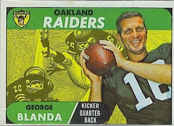 1968 Topps #142 George Blanda Front