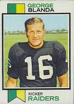 1973 Topps #25 George Blanda Front