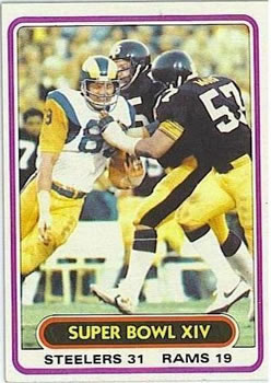 1980 Topps #494 Super Bowl XIV Front