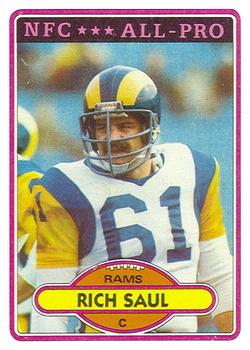 1980 Topps #25 Rich Saul Front