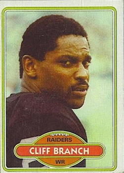 1980 Topps #85 Cliff Branch Front