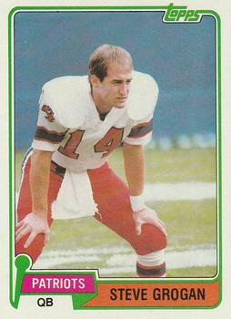 1981 Topps #25 Steve Grogan Front