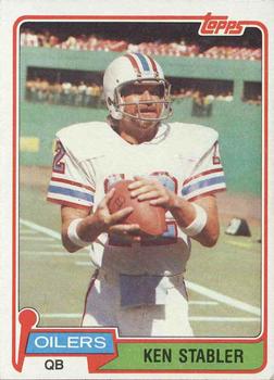 1981 Topps #405 Ken Stabler Front