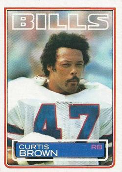 1983 Topps #220 Curtis Brown Front