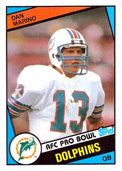 1984 Topps #123 Dan Marino Front