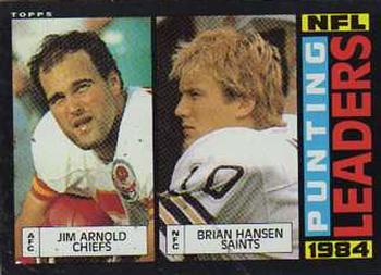 1985 Topps #197 Jim Arnold / Brian Hansen Front