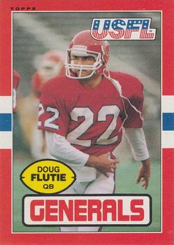 1985 Topps USFL #80 Doug Flutie Front