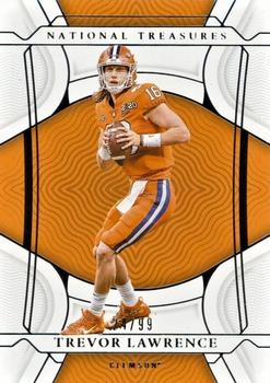 2022 Panini National Treasures Collegiate #38 Trevor Lawrence Front