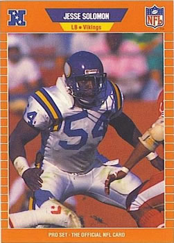 1989 Pro Set #239 Jesse Solomon Front