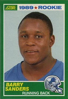 1989 Score #257 Barry Sanders Front