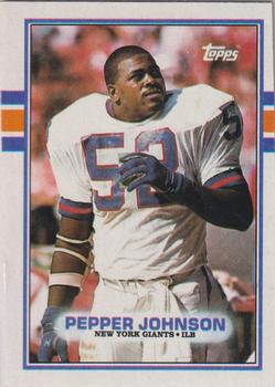 1989 Topps #176 Pepper Johnson Front