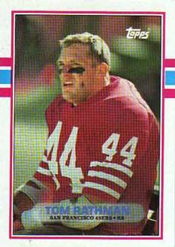 1989 Topps #16 Tom Rathman Front