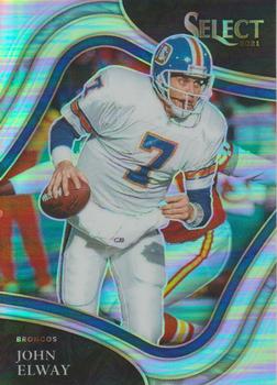 2021 Panini Select - Silver Prizm #335 John Elway Front