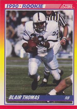 1990 Score #300 Blair Thomas Front