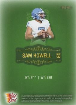 2022 Wild Card Matte - Green #MB-98 Sam Howell Back