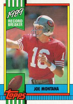 1990 Topps #1 Joe Montana Front