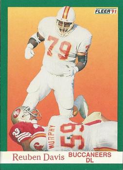 1991 Fleer #372 Reuben Davis Front