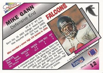 1991 Pacific #12 Mike Gann Back